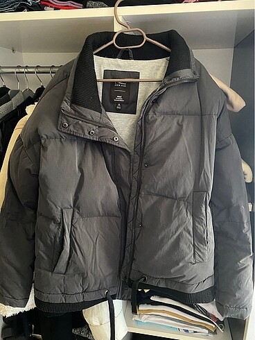 xs Beden siyah Renk Mavi oversize mont