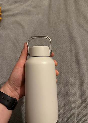 1L Beyaz Paslanmaz Çelik Su  Matara - Görsel 4