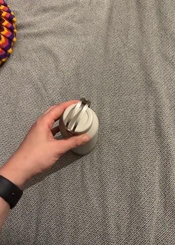 1L Beyaz Paslanmaz Çelik Su  Matara - Görsel 3