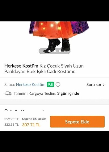 Cadı kostümü 