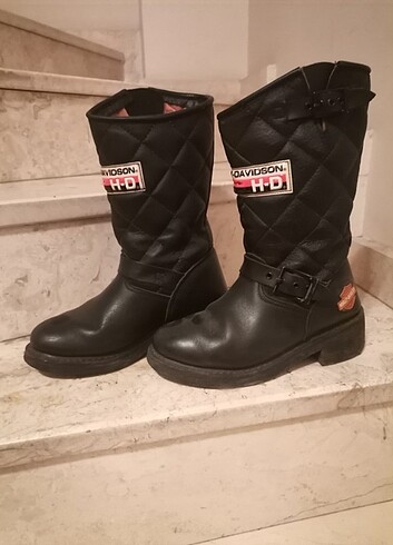 36 Beden siyah Renk 36 numara orijinal harley davidson bot 