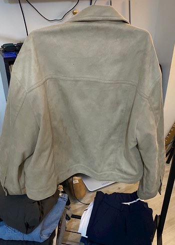 Bej Süet Düğmeli Erkek Ceket - Görsel 3
