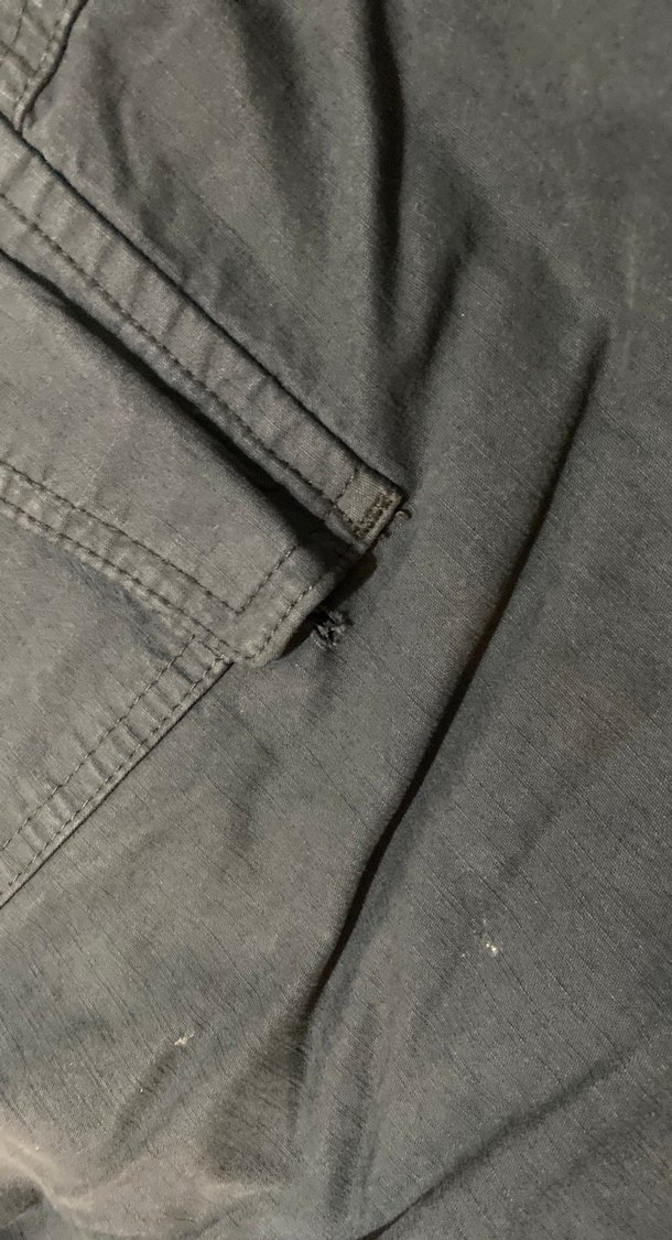 Erkek Lacivert Kemerli Bol Kesim Kot Pantolon - Görsel 5