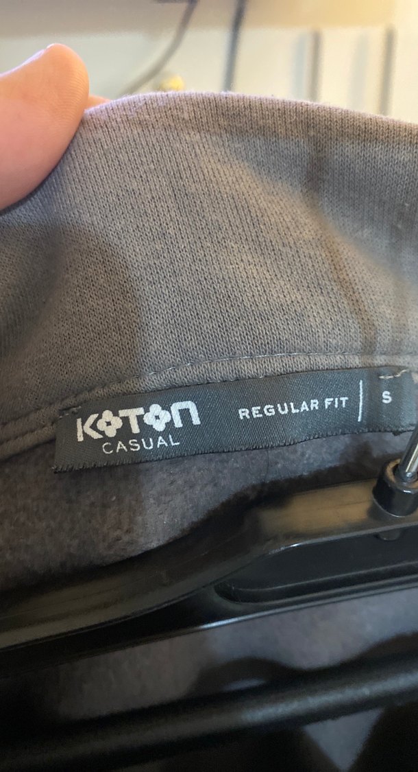 Gri Düğmeli Erkek Sweatshirt - Görsel 3