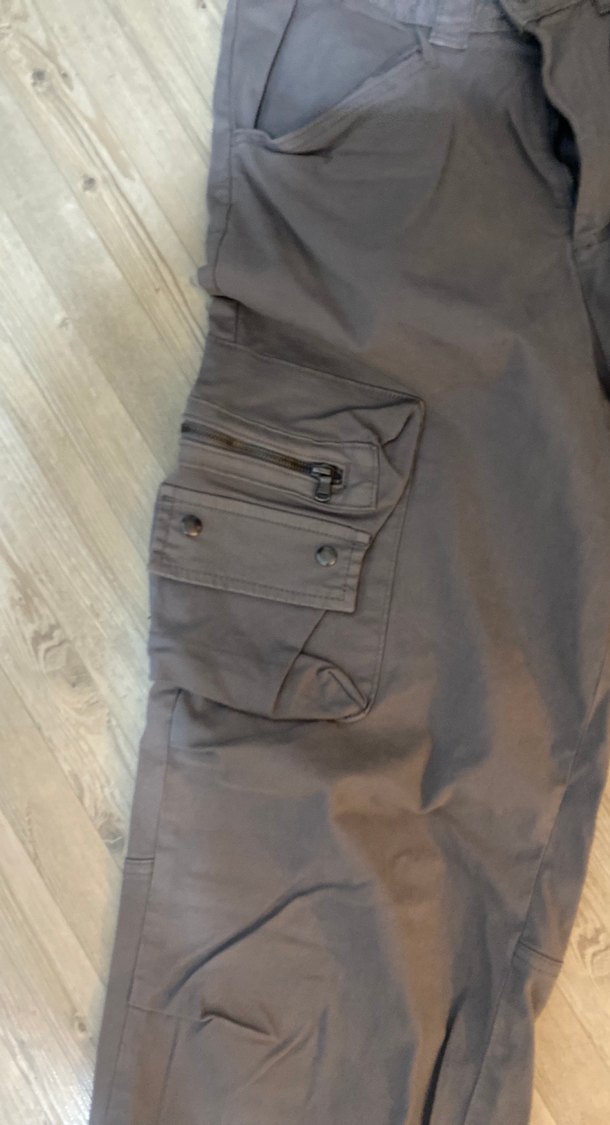 Gri Erkek Bol Kesim Kargo Pantolon - Görsel 2