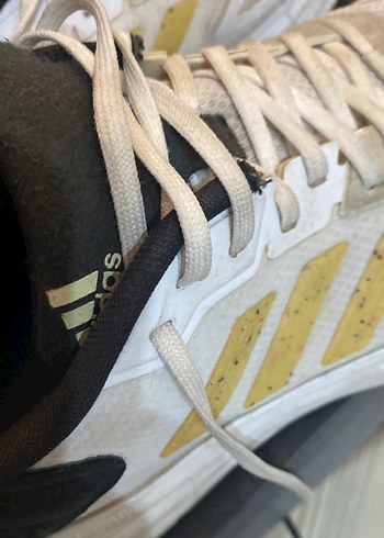 Gri Beyaz Spor Ayakkabı Velcro Detaylı - Görsel 4