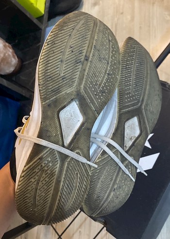 Gri Beyaz Spor Ayakkabı Velcro Detaylı - Görsel 5