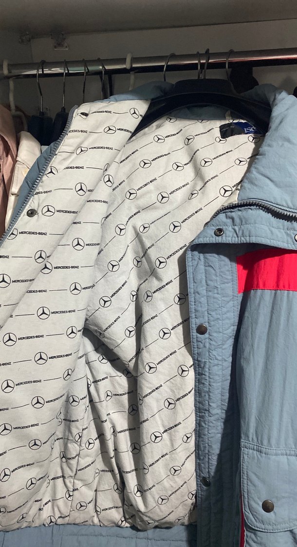 Gri Kırmızı Düğmeli Street Wear Mont - Görsel 2