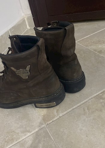 Kahverengi Süet Erkek Biker Bot - Görsel 4