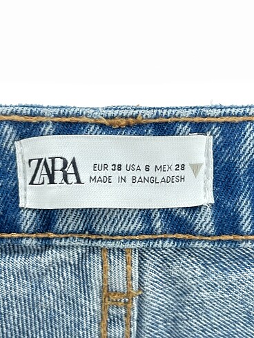 38 Beden mavi Renk Zara Jean / Kot %70 İndirimli.