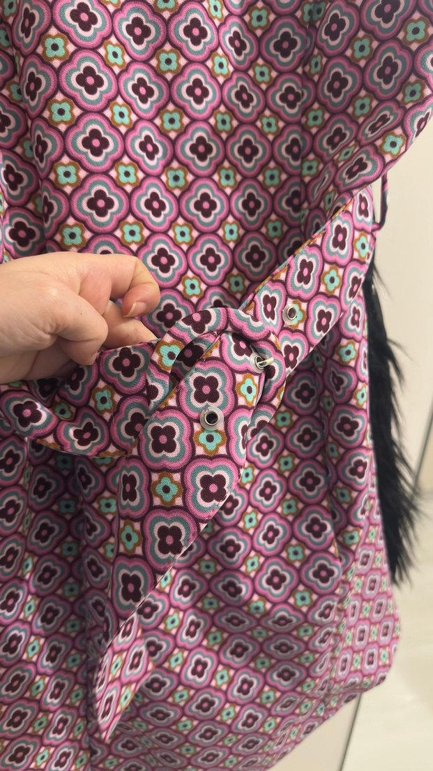 Renkli Bağcıklı mini elbise - Görsel 2