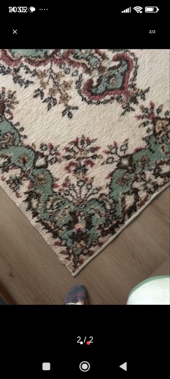 Turkuaz Desenli Isparta hali 1.27/2.10 ölçülerinde - Görsel 2