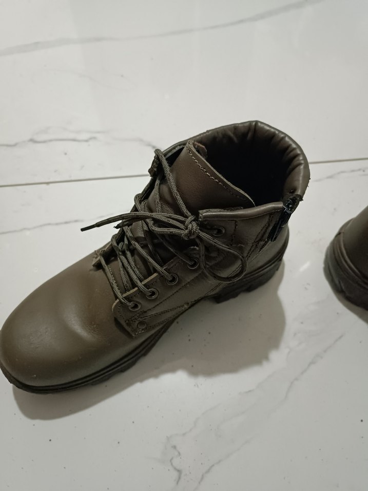 yeşil Deri Erkek Günlük Bot - Görsel 2