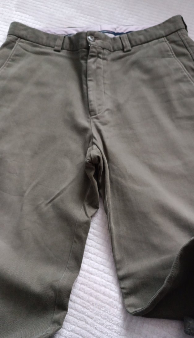 Erkek Kemerli Normal Kesim Haki Pantolon - Görsel 2