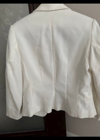 H&M HM Beyaz Mini Kadın Blazer Ceket