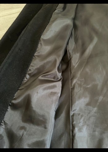 l Beden siyah Renk Slim Fit Kaban Cep Detaylı