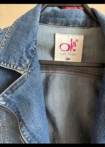 Koton Mavi Denim Ceket