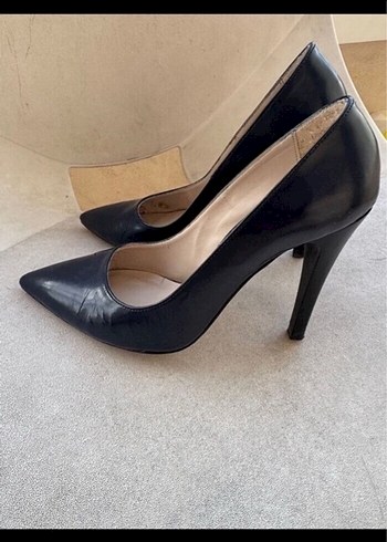 37 Beden siyah Renk Divarese Siyah Stiletto Topuklu Kadın Ayakkabı