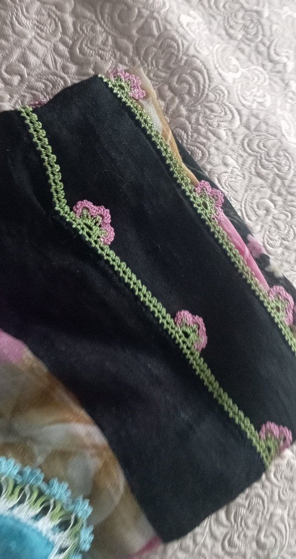 Renkli Dantel Detaylı Bohem Kadın Fuları - Görsel 4