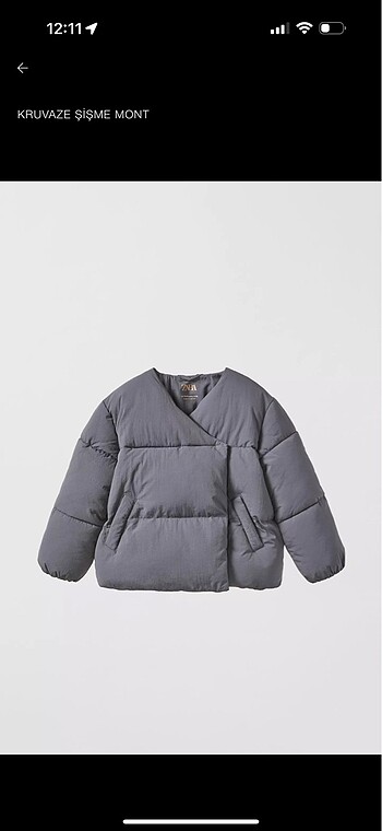 Zara şişme mont
