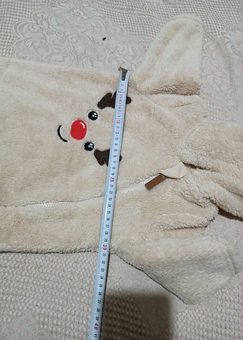 Beyaz Kürklü Erkek Bebek Tulum - Görsel 8