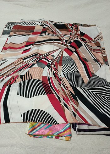 Dantel Detaylı Çok Renkli Bohem Kadın eşarp - Görsel 6