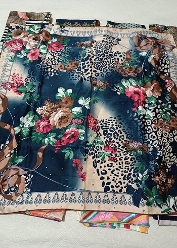 Dantel Detaylı Çok Renkli Bohem Kadın eşarp - Görsel 3