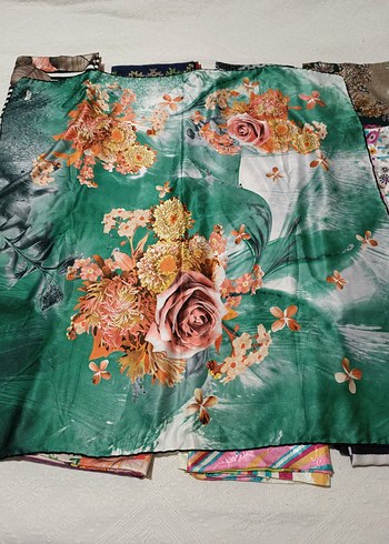 Dantel Detaylı Çok Renkli Bohem Kadın eşarp - Görsel 2