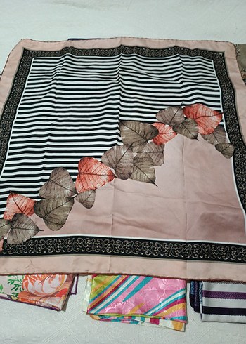 Dantel Detaylı Çok Renkli Bohem Kadın eşarp - Görsel 4