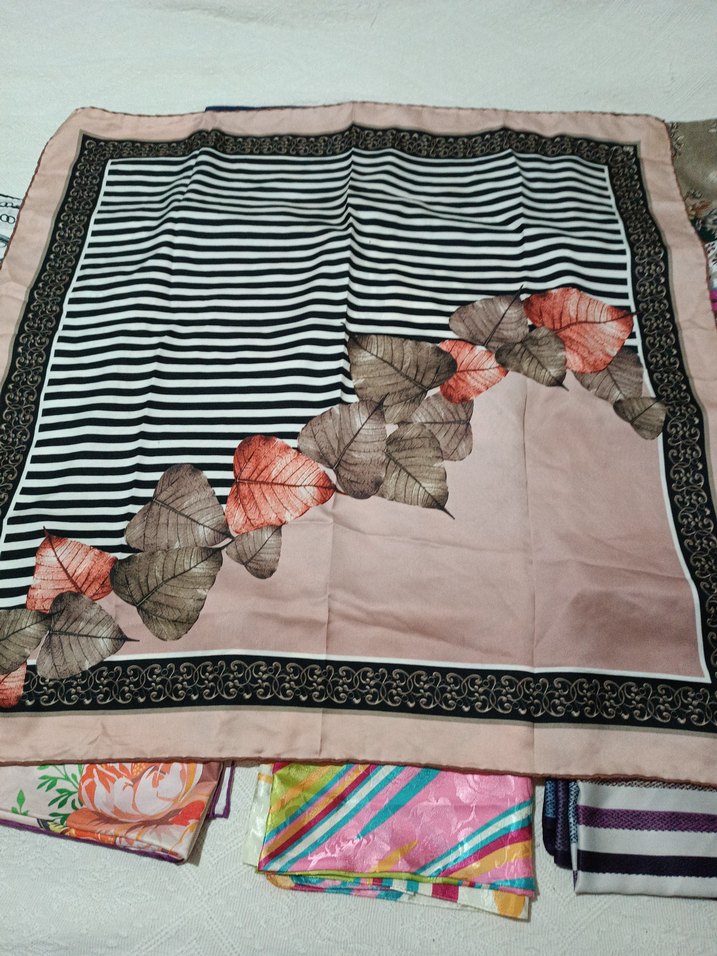 Dantel Detaylı Çok Renkli Bohem Kadın eşarp - Görsel 4