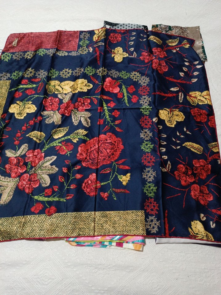 Dantel Detaylı Çok Renkli Bohem Kadın eşarp - Görsel 5