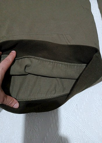 Gri Kapüşonlu Erkek Çocuk Sweatshirt - Görsel 5