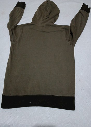 Gri Kapüşonlu Erkek Çocuk Sweatshirt - Görsel 7