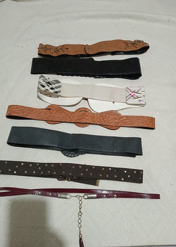 Kadın Deri Kemerler Seti - Vintage Tarz - Görsel 7