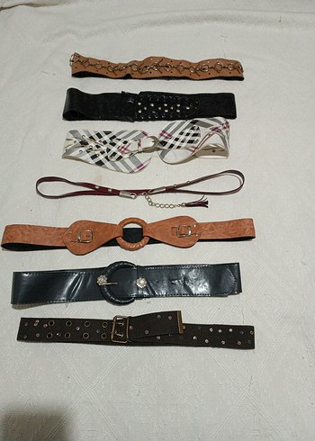 Kadın Deri Kemerler Seti - Vintage Tarz - Görsel 8