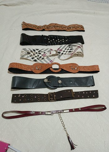 Kadın Deri Kemerler Seti - Vintage Tarz - Görsel 3