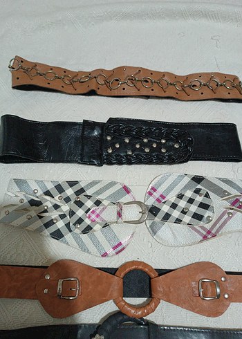 Kadın Deri Kemerler Seti - Vintage Tarz - Görsel 5