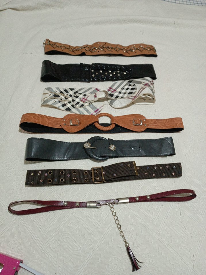 Kadın Deri Kemerler Seti - Vintage Tarz - Görsel 3