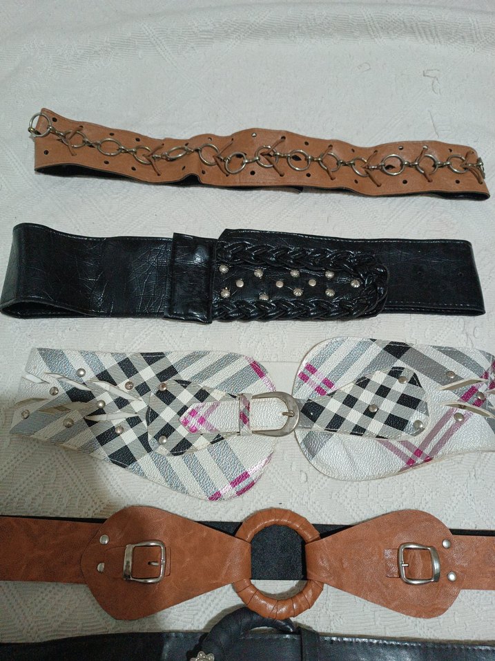 Kadın Deri Kemerler Seti - Vintage Tarz - Görsel 5