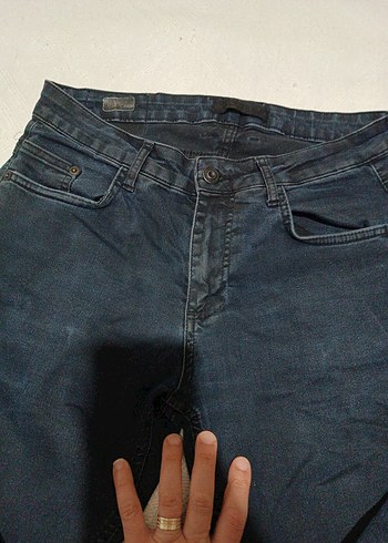 Erkek Lacivert Regular Fit Kot Pantolon - Görsel 2