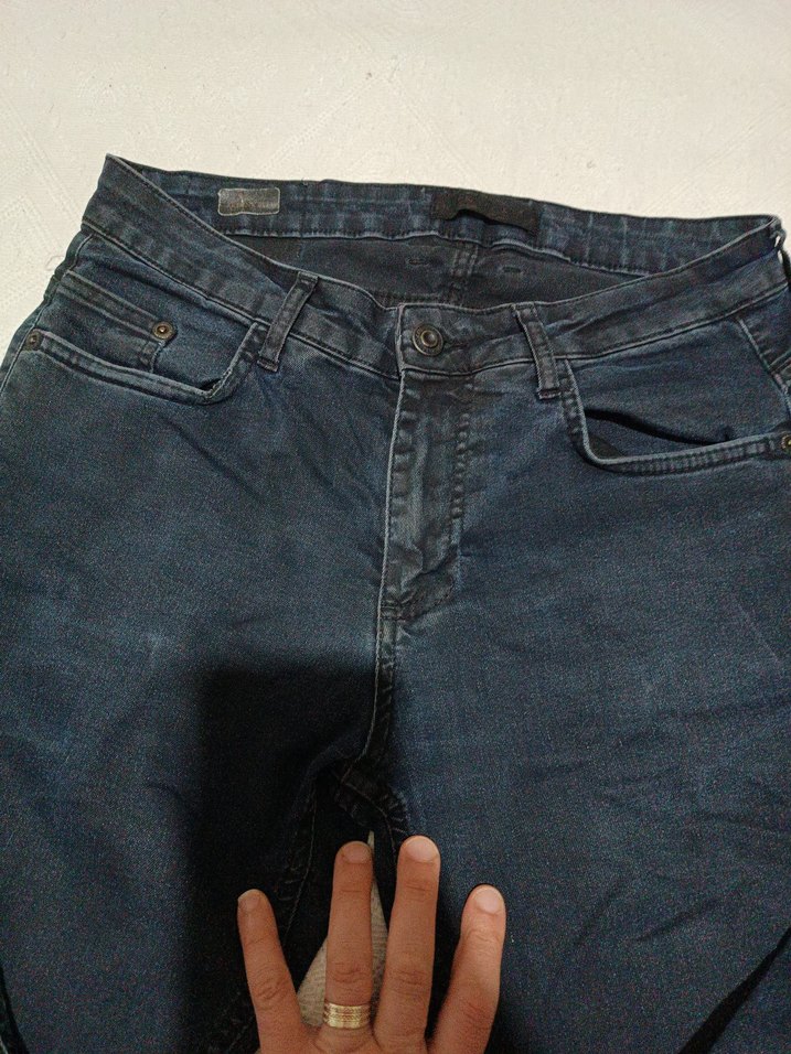 Erkek Lacivert Regular Fit Kot Pantolon - Görsel 2