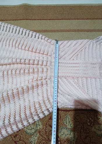 Kız Çocuk Pileli Triko Elbise - Görsel 5