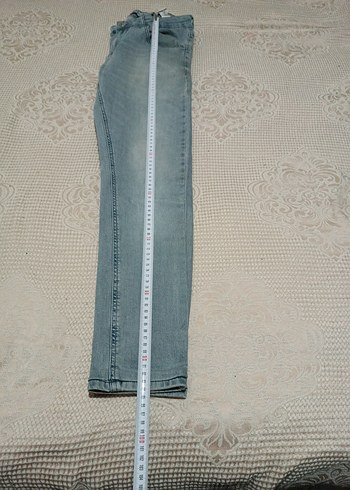 Gri Kadın Denim Günlük Jean - Görsel 6