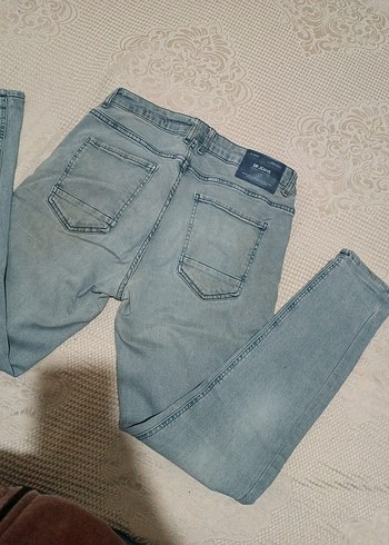 Gri Kadın Denim Günlük Jean - Görsel 5