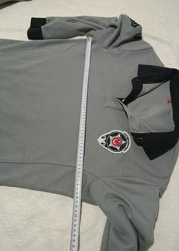 Gri Uzun Kollu Polo Tişört - Görsel 3