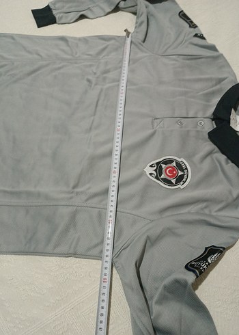 Düğmeli Gri Erkek Polo Tişört - Görsel 5