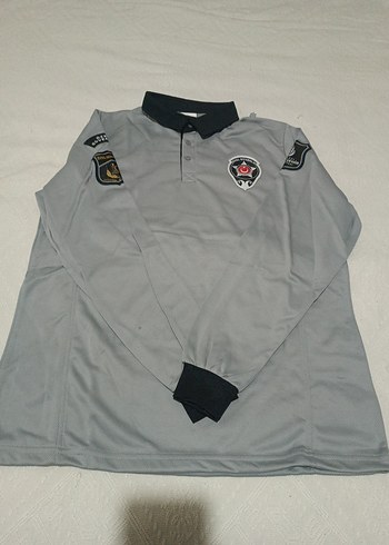 Düğmeli Gri Erkek Polo Tişört - Görsel 6