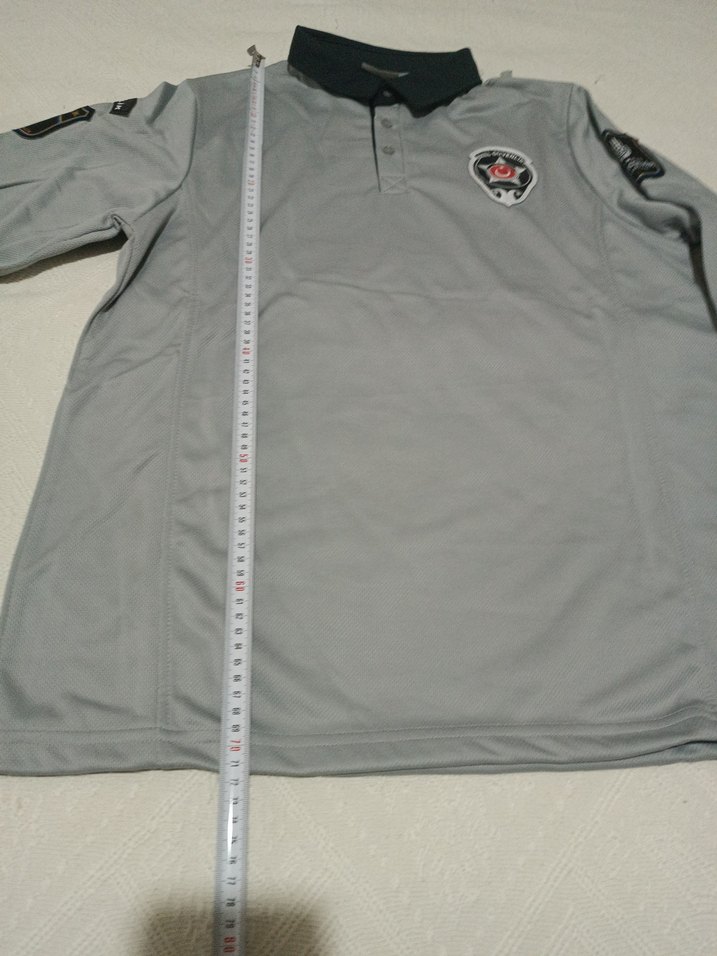 Düğmeli Gri Erkek Polo Tişört - Görsel 4