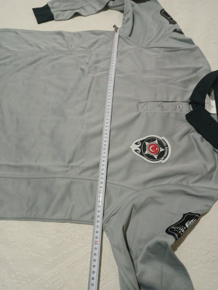 Düğmeli Gri Erkek Polo Tişört - Görsel 5