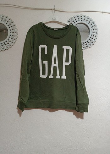 GAP Baskılı Yeşil Kadın Sweatshirt - Görsel 4